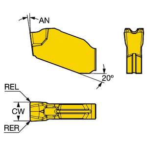 COROMANT COROCUT QD STEEKWISSELPLAAT QD-NG-0300-0001-CO H13A