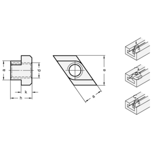 GN508.1-12-M10 Mutter für T-Nute Rhombusform