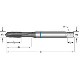 Machine tap M18x2.50mm DIN 376