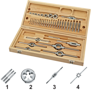 TARAUD ET FILIERE 29120 COFFRET COF BOIS TYPEA HSS INTER.TOOLS