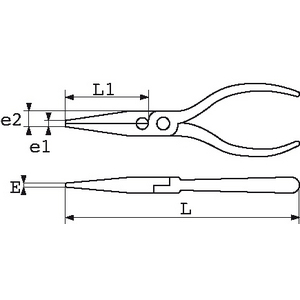 PINCE BEC ROND 235-16G UC 5