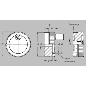 GN736.1-62-Z10-A-S Zustellrad mit Standard-Skala