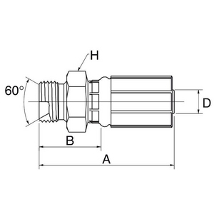 16G16MBSPPBKHD G Armatur GATES, B-Maß 64,4 mm