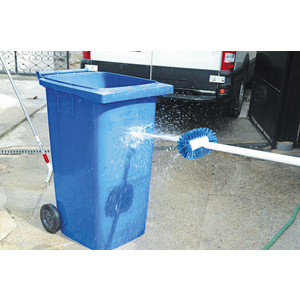 Water-through tank sweep