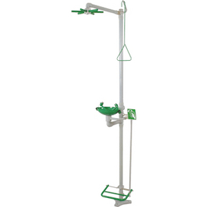 COMBINE DOUCHE ET LAVE YEUX COMMANDE MANUELLE-VASQUE ABS