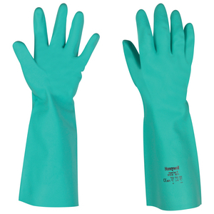 GANT NITRAF 1 NITRILE VERT T9 FLOQUE COTON LG.33CM UE10 FIT