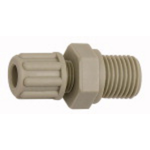 120.01-PP Gerade Einschraubverschr., G1/8 a., f.Schlauch 4/6 mm, PP