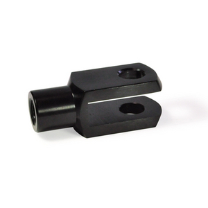 DIN71752-14-28-M14-AL Gabelkopf schwarz eloxiert Aluminium