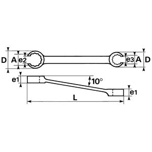 CLE POLYGONALE 100-F-17X19