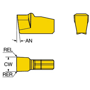 PLAQUETTE TRONCONNAGE/GORGE QCUT N151.2-A156-30-4G 235