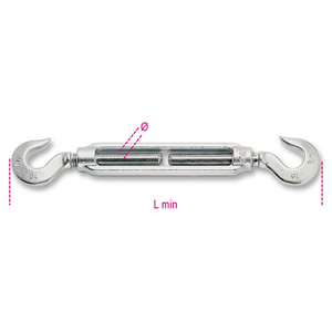 080070110-TENDITORE 2 GANCI (3/8) Z M10 8007Z M10