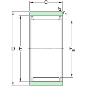 SKF RNAO 12X22X12 TN NAALDLAGER ZONDER BINNENRING