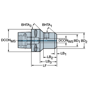 ADAPTATEUR COROMANT CAPTO VERS WELDON