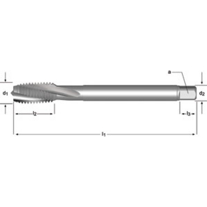 Machine tap M4x0.70mm DIN 376