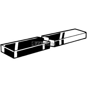 C45+C INLEGSPIE VLAK 1 MTR D6880 12X8MM