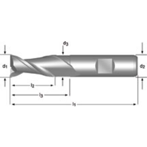 Slot Drill 6.00 mm DIN 844K