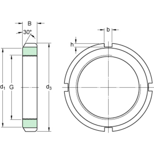 SKF Shaft nut KM Series SKF ref. KM 28 RUBIX UK