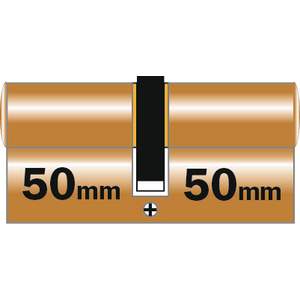 CYLINDRE PROFILE CITY 50X50 5G 3 CLES - LAITON POLI