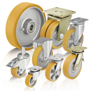 ROULETTE PIVOTANTE EN TOLE DACIER, VERSION FORTES CHARGES,