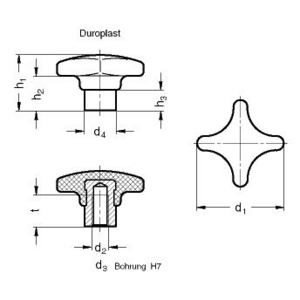 GN6335.1-40-B8-C Kreuzgriff