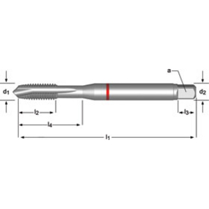 Machine tap M3 DIN 371