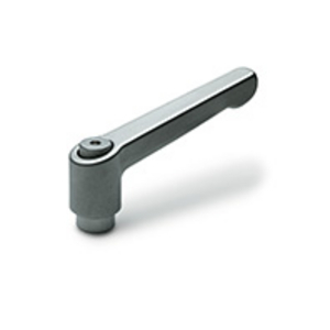 GN.15701-MANIGLIA A RIPRESA ACCIAIO INOX LEVA ED ELEMENTO DI SERR. IN ACCIAIO INOX FORO FIL. GN 300.5-45-M6-IS