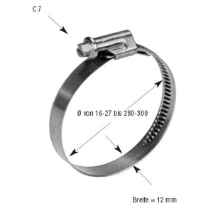 35- 50 W4 12MM Schlauchschelle