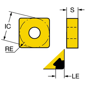 COROMANT ISO DRAAIWISSELPLAAT SNGA120412S01030A 7015