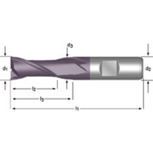 Slot Drill 5.00 mm DIN 844K