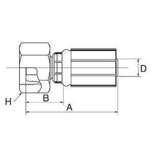 10GS21FFGX GS Armatur GATES, B-Maß 32,2 mm