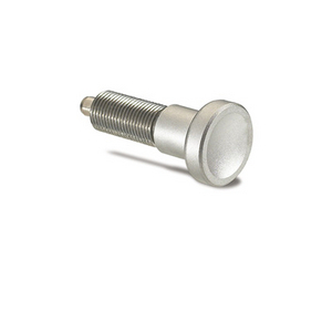 GN.34524-PISTONCINO DI POSIZ. A MOLLA ACCIAIO INOX CON MANOPOLA IN TECNOPOLIMERO CON CONTRODADO GN 613-8-AK-NI