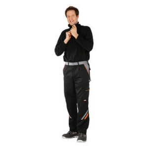 2421068 Visline Bundhose schwarz/orange/zink Gr. 68