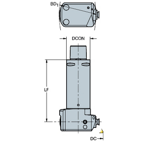 COROMANT CAPTO VERS CORPS D OUTIL ALLEGECOROBORE 825
