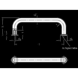 ELESA+GANTER BEUGELGREEP GN 425-10-100-CR