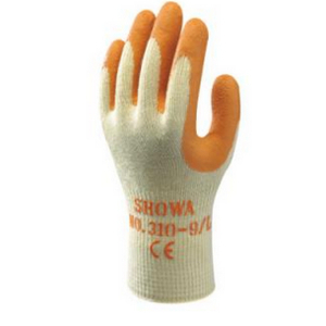 GANT TRICOT POLY/COT. 310 T 9 ENDUIT LATEX ORANGE UE10