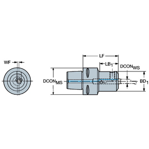 ADAPTATEUR COROMANT CAPTO VERS COROTURN XS