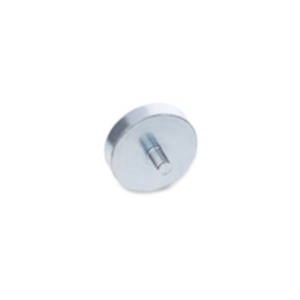 501131 - MAGNETE PIATTO CON PERNO FILETTATO CORPO IN ACCIAIO ZINCATO MAGNETE IN NEODIMIO FERRO BORO RMB-ND-10-M4
