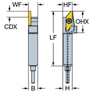 COROMANT COROCUT XS SCHACHTGEREED. STEKEN QS-SMALR1616E3HP