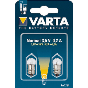 AMPOULE ARGON 3,5 V 0,2 A DOUILLE A VIS BLISTER DE 2