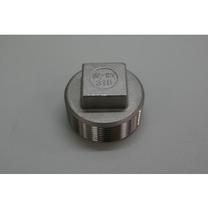 MECALINE RVS 316 VIERKANT PLUG 1"