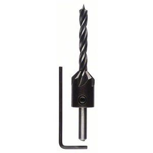 BOS-2608596393 Holzspiralbohrer m. 90Grad-Senker, 6mm
