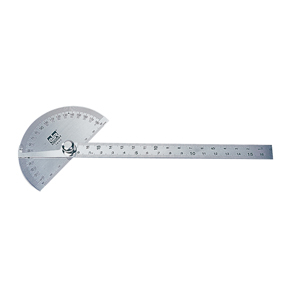 RAPPORTEUR D'ANGLE 170MM INOX GRAVURE PROFONDE UE10
