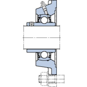 SKF FY 1.1/4 AFM FLENSLAGERBLOK VIERKANT