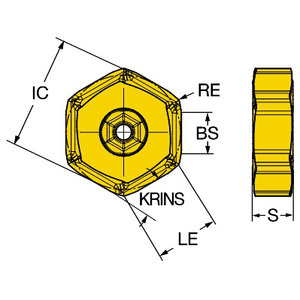 COROMANT COROMILL S60 FREESWISSELPL. HNEF 09 05 08R-KW 1010