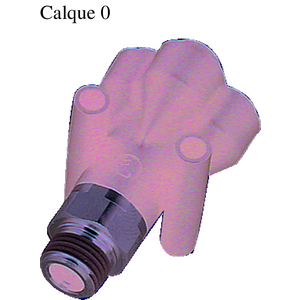 3112 - DOUBLE Y PIECE WITH MALE BSPT THREAD