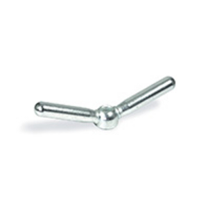 GN.20731-MANIGLIA A DOPPIA LEVA ACCIAIO ZINCATO GN 99.7-32-M16