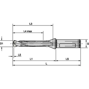 3850953-TDM1 SCF CORPO 5XD D=20.00MM TDM200R5SCF25M WG