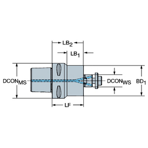 COROMANT ADAPTER CAPTO -OPNAMEDOORN C10-A391.05C-25 075