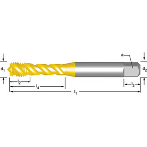Machine tap M3x0.50 mm ISO529