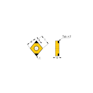 ISCAR WISSELPLAAT CNGA 120408T-MC IB55 5700567